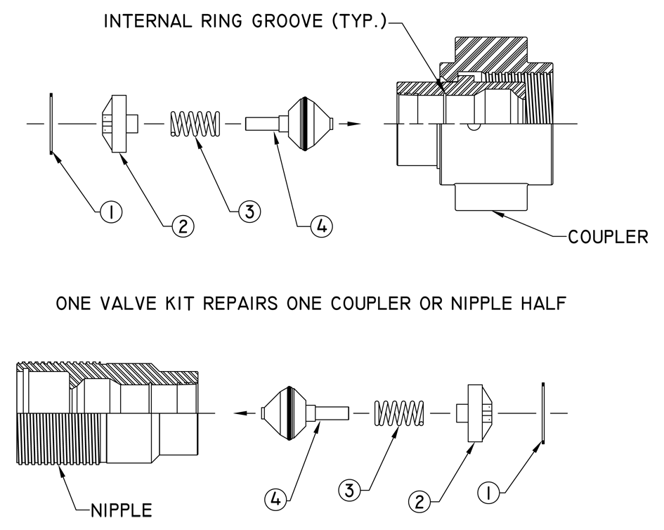 5TV-VA-40 | Coupling Seal Kit | Hydraulic Parts